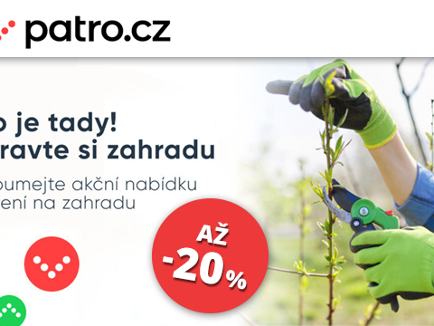 Patro.cz Až -20 % na zahradnické potřeby