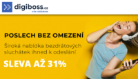 Digiboss.cz Až -31 % na bezdrátová sluchátka