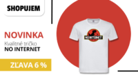 Shopujem.sk -6 % na tričko No Internet