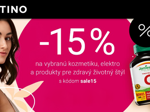 Notino.sk -15 % na vybranú kozmetiku