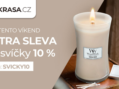 Krasa.cz Extra -10 % na svíčky