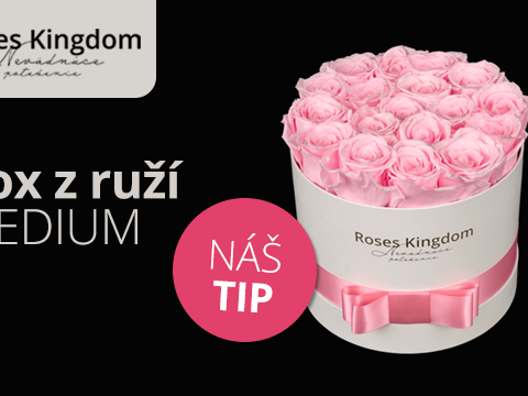 Roseskingdom.sk Box z ruží MEDIUM
