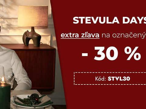 Stevula.sk Sleva 30% na Stevula Days
