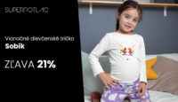 SuperPotlač.sk Sleva 21% na vánoční dívčí tričko - Sobík